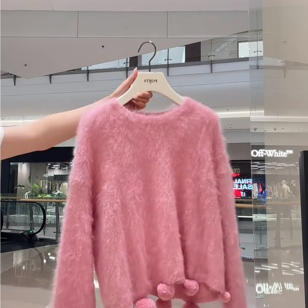 ports 1961 pink mohair sweater